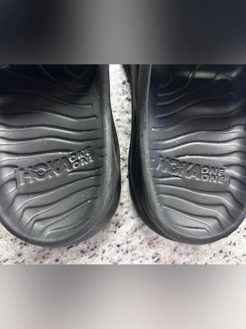 Hoka One One Black Women's Slip-On Slide Sandals